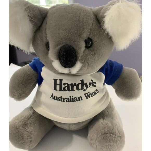 Rare Hardys Australian Wine Plush Koala Bear 9 Inch Stuffed Koala Hardy’s Tshirt - Picture 1 of 11